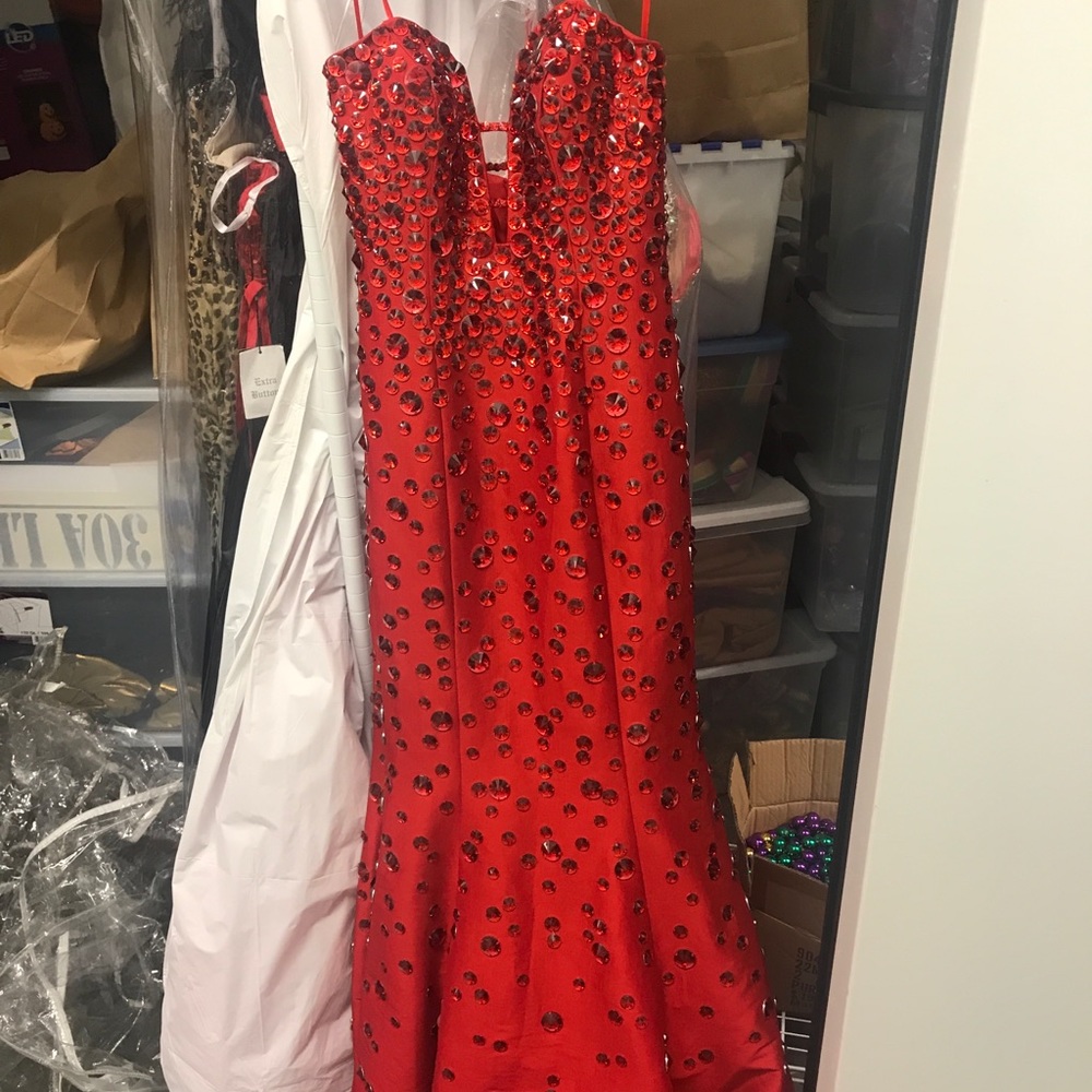 Red Jovani evening dress